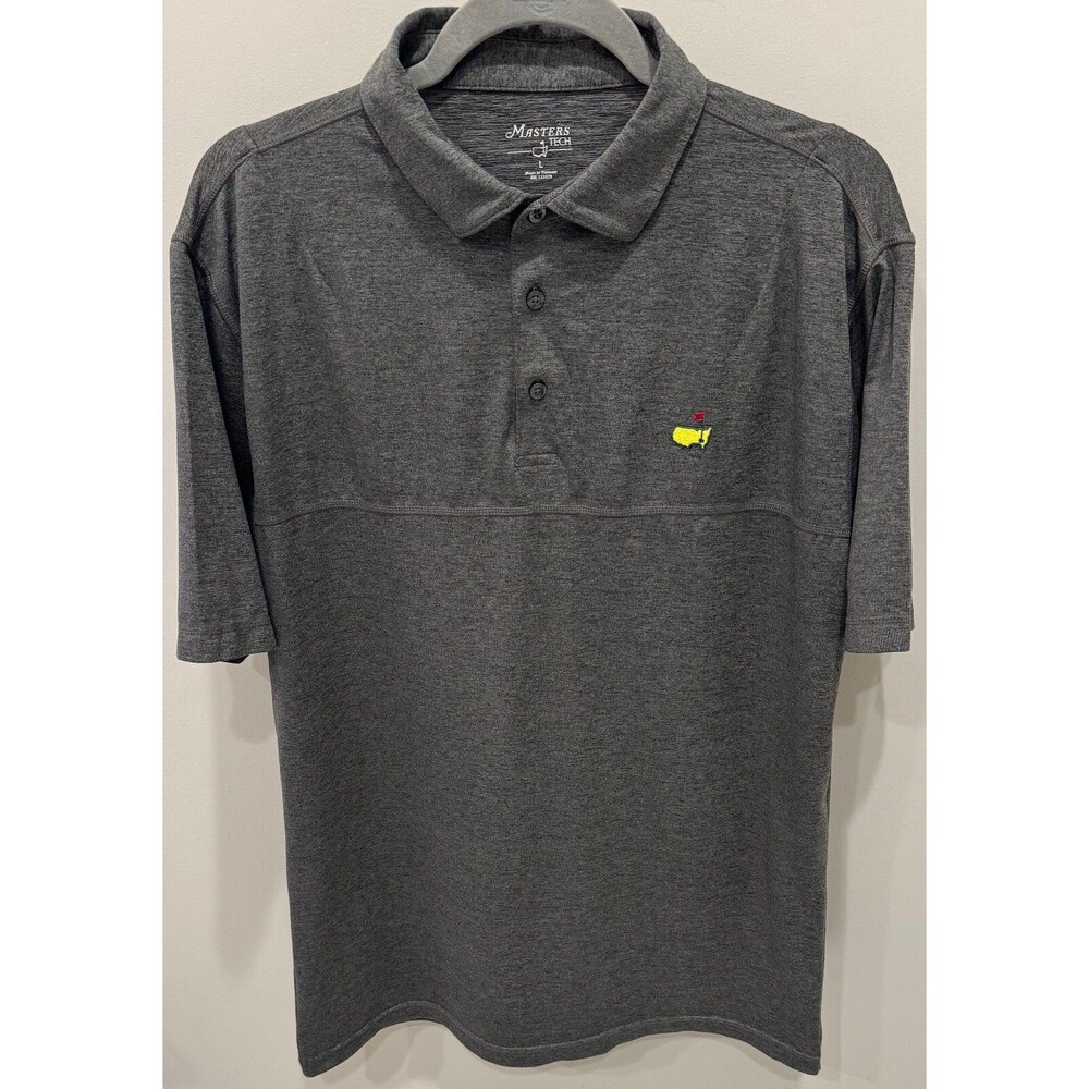 Masters Tournament Augusta - Masters Tech Golf Shirt - Men's Size Large - Gray
